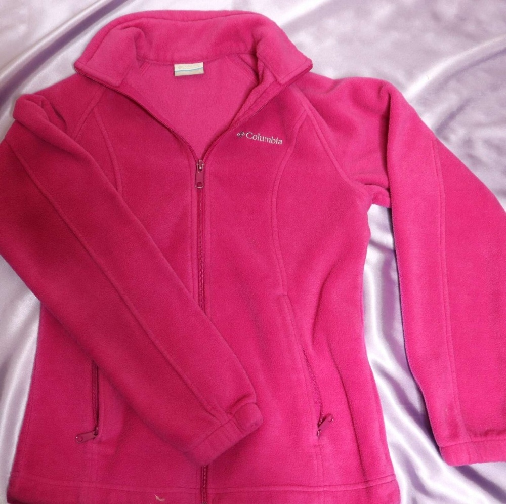 Columbia jacket, pink.
